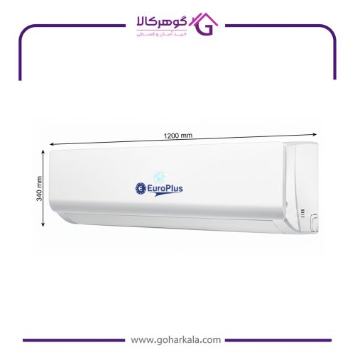 نمای ظاهری کولر گازی ۳۰۰۰۰ برند یوروپلاس (Eurostar) مدل EACS-30WH