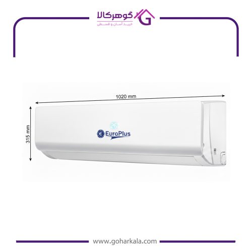 نمای ظاهری کولر گازی ۲۴۰۰۰ برند یوروپلاس (Eurostar) مدل EACS-24WH