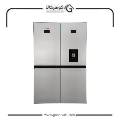 نمای ظاهری یخچال فریزر دوقلو التتو مدل NR6040DN / NF6040DN-ICE رنگ استیل