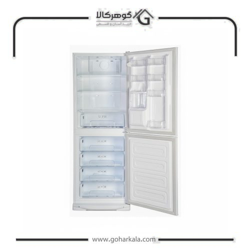 نمای داخلی یخچال فریزر کمبی برند رنزو مدل NC7021DN