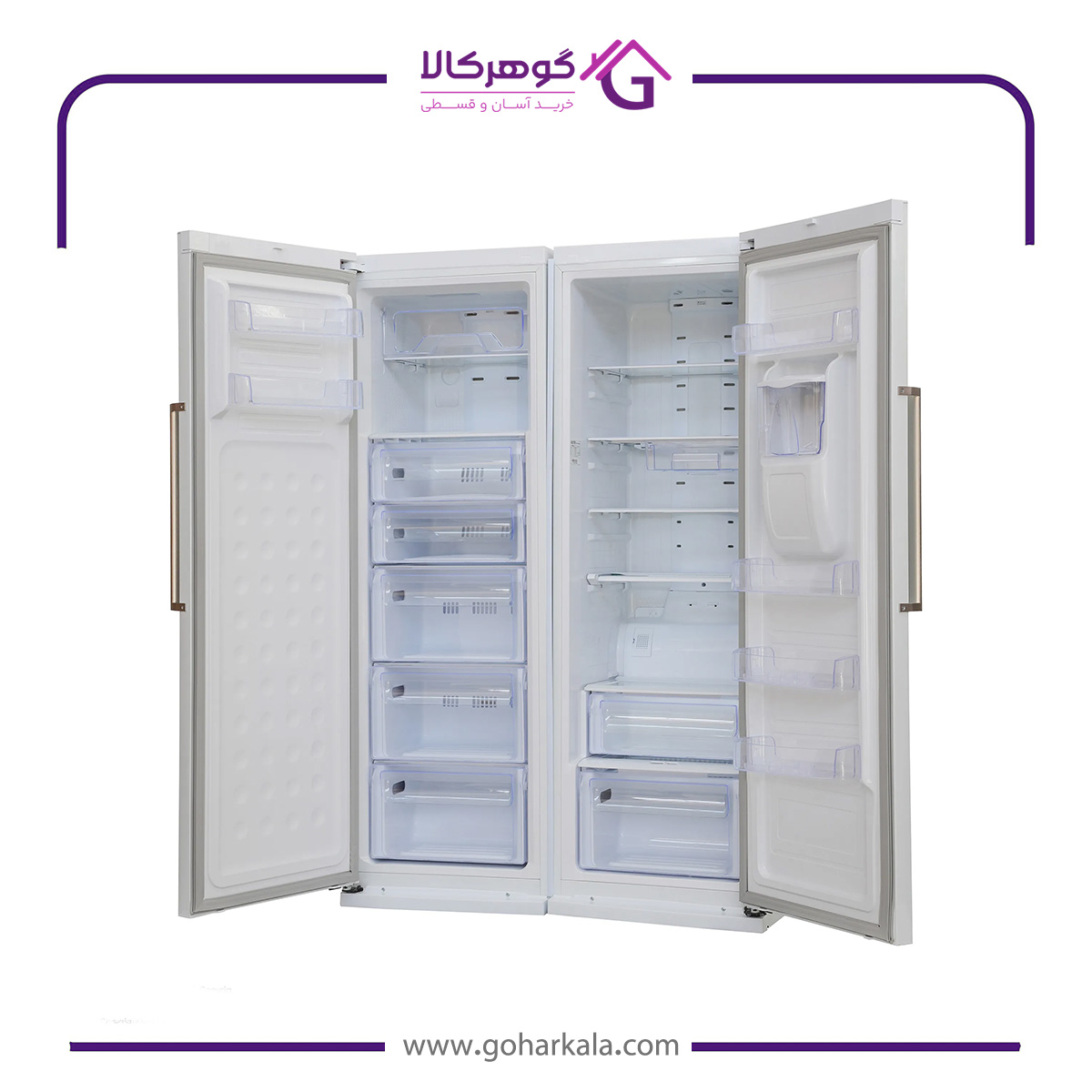 نمای داخل یخچال فریزر دوقلو التتو مدل NR6020DN / NF6020DN-ICE