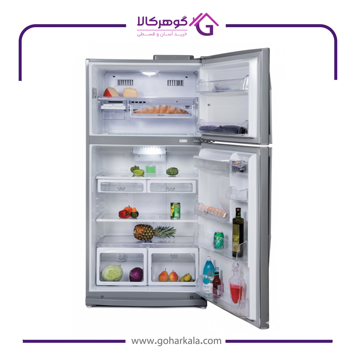 یخچال فریزر دونار مدل نوبل DFR650T/NOBEL - نمای داخل