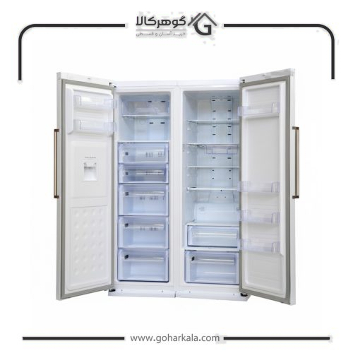 نمای داخل یخچال فریزر دوقلو (Twin) برند نیکسان مدل NR6020DN / NF6020DN-ICE