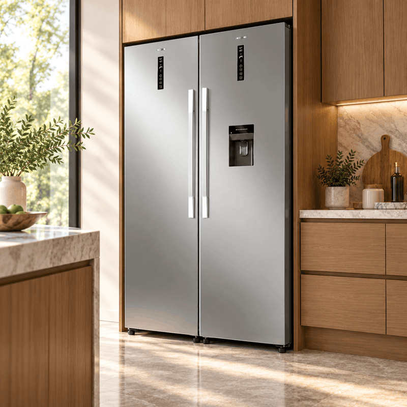 فریزر دوقلو سوزوکی مدل FOG330DSIR استیل طرح - تصویر 4
