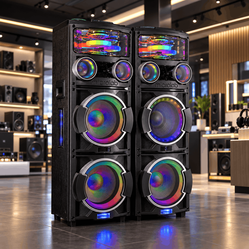 اسپیکر ایستاده میکرولب مدل DJ-T400 سری 3D Light UFO - تصویر 5