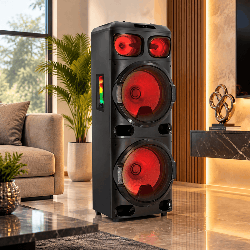 اسپیکر میکرولب Extreme 121 توان 120 وات RMS با دو سابووفر 12 اینچی و میکروفون بیسیم - تصویر 2