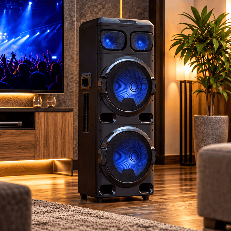 اسپیکر میکرولب Extreme 151 توان 140 وات RMS با دو بلندگوی 15 اینچی و میکروفون بی‌سیم