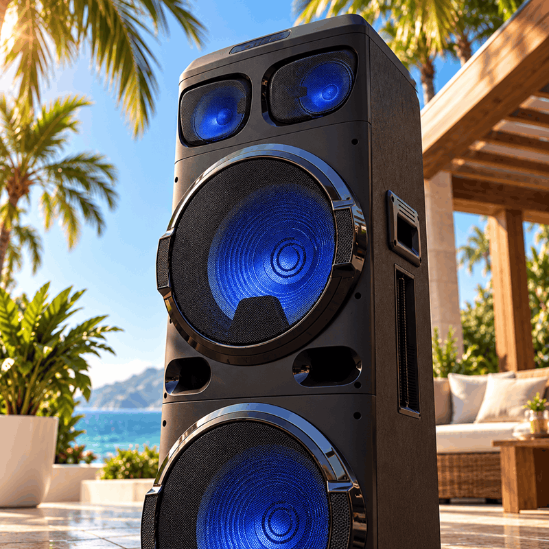 اسپیکر میکرولب Extreme 151 توان 140 وات RMS با دو بلندگوی 15 اینچی و میکروفون بی‌سیم - تصویر 3