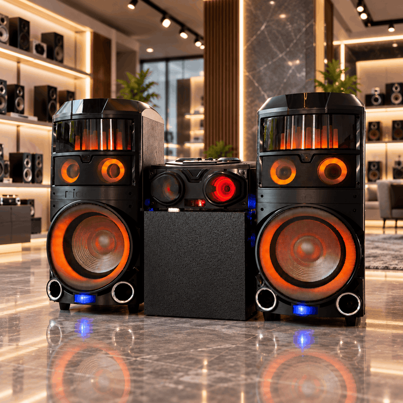 اسپیکر میکرولب مدل KM-S200 سری 3D Light با توان 220 وات RMS، آمپلی‌فایر مجزا و نورپردازی سه‌بعدی - تصویر 3