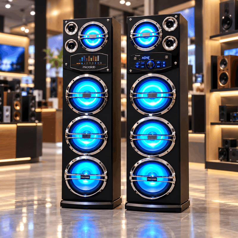 اسپیکر میکرولب مدل M310104 سری Infinity با اپلیکیشن هوشمند و رقص نور قابل تنظیم - تصویر 3