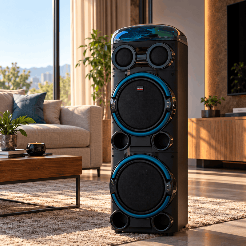 اسپیکر میکرولب MAGMA 300 توان 150 وات RMS با باتری 14 آمپر و میکروفون بی‌سیم - تصویر 2