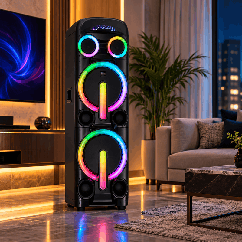 اسپیکر پرتابل میکرولب Microlab MAGMA 330 با توان 150 وات RMS، باتری داخلی و میکروفون بی‌سیم