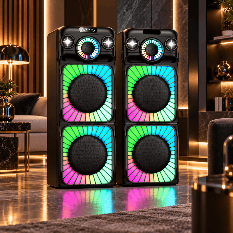 اسپیکر ایستاده میکرولب مدل X-410 سری DJ - تصویر 3