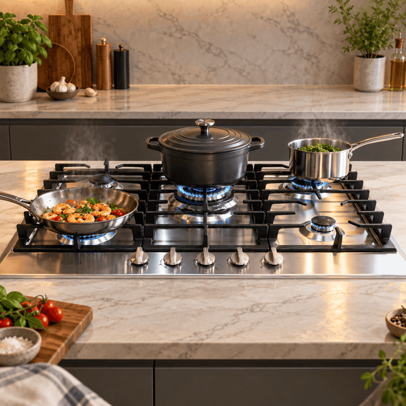 Stainless Steel استيل مدل SGH-202 پلوپز وسط صفحه یكپارچه B5117 - تصویر 5