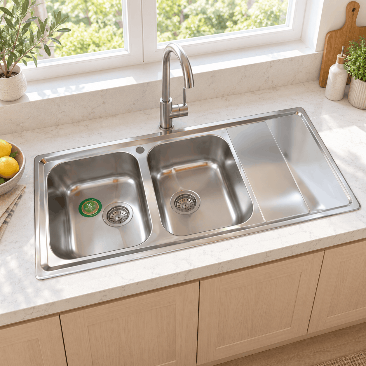 سینک نیک کالا روکار استیل مدل SST-103 - تصویر 2